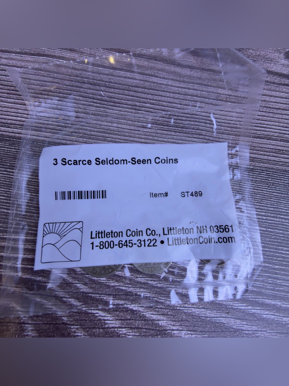 Littleton 3 Scarce Seldom-Seen Coins Set Indian Head Buffalo V Nickel